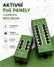 Conexpro Gigabit active PoE panel metal, 8 ports, 802.3af/at