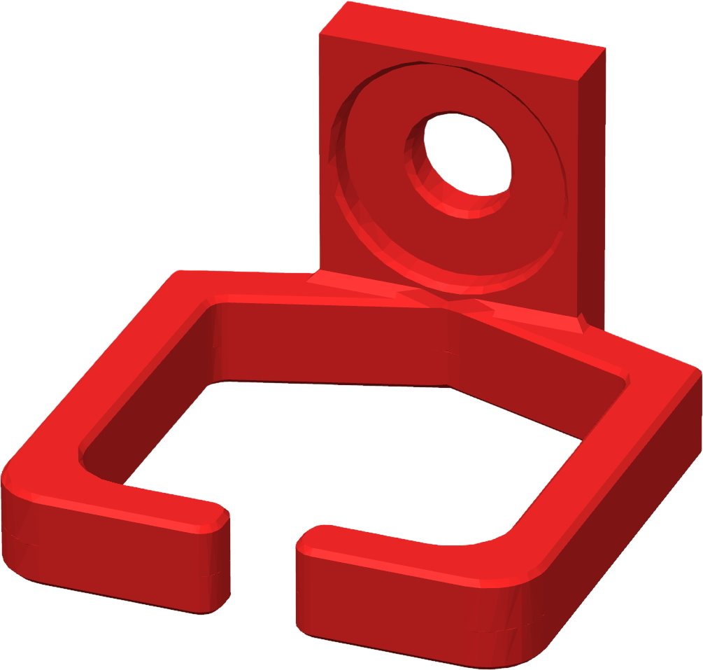 Conexpro kit of 4 rackmount plastic cable management ring 37 x 39mm, red