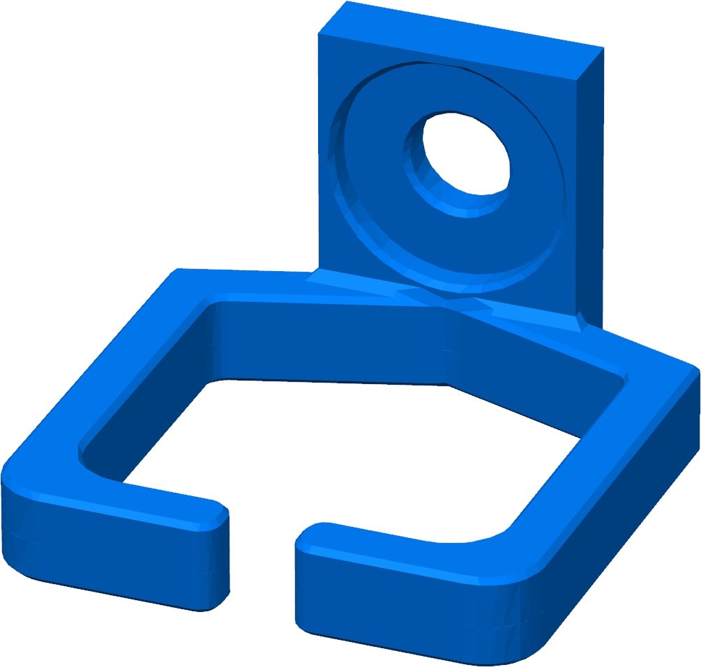 Conexpro kit of 4 rackmount plastic cable management ring 37 x 39mm, blue