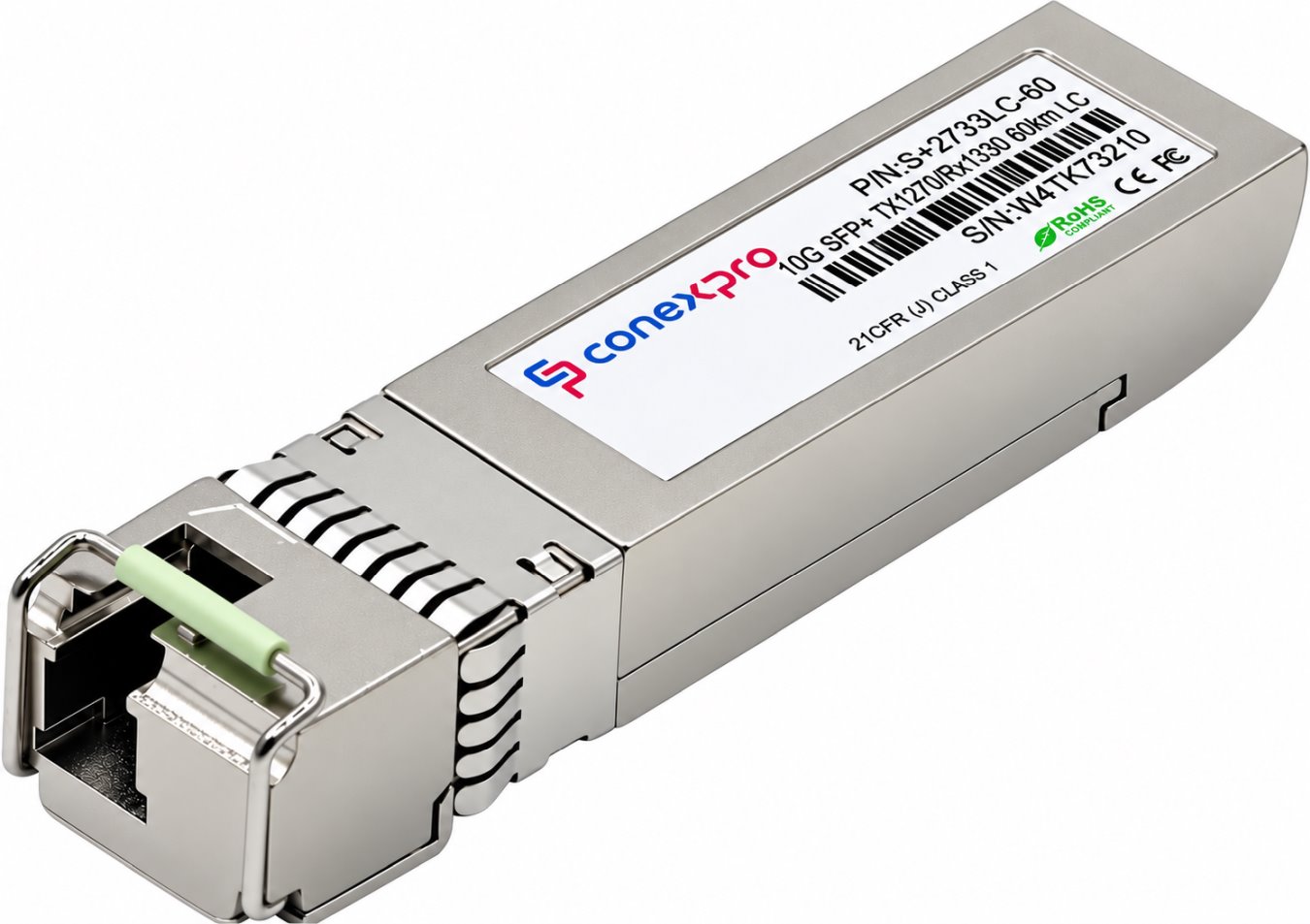 Conexpro 10G SFP+ optical module, WDM/BiDi, SM, Tx1270/Rx1330nm, 60km, 1x LC, DDM