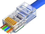 Conexpro pass-through connector RJ45 UTP, CAT6, Wire Cross