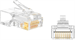 Conexpro pass-through connector RJ45 UTP, CAT6, Wire Cross