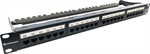 Conexpro 19" patch panel UTP, CAT6A, 24 ports, 1U