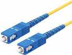Conexpro fiber optic patch cord, SCupc/SCupc, Simplex, Singlemode 9/125, 15m