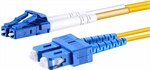 Conexpro fiber optic patch cord, LCupc/SCupc, Duplex, Singlemode 9/125, 1m