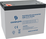 Conexpro batery AGM 12V, 75Ah, lifetime 10 years, M6