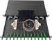 Conexpro ODF with 12x SC/APC simplex adapters and splice tray, 1U, 19"