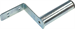 Wall-mounted antenna bracket "L", length 10cm, height 12cm, diameter 32mm