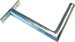 Wall-mounted antenna bracket "L", length 25cm, height 20cm, diameter 32mm