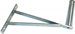 Wall-mounted antenna bracket "L", length 30cm, height 15cm, diameter 32mm