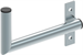 Wall-mounted antenna bracket "L" - right, length 25cm, height 12cm, diameter 32mm