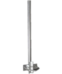 Mast extension, height 120cm, diameter 42mm, U-Bolt 100mm