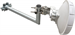 Antenna mast mounted holder "L", lenght 50cm, height 20cm, diameter 42mm, U-Bolt 100mm, hot-dip zinc