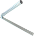 Antenna mount with tilt adjustment for installation under roof tiles onto a rafter, length 40cm, diameter 35mm