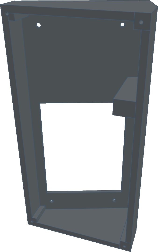 Conexpro Angled wall mount for IP intercoms Hikvision DS-KV8X13, black