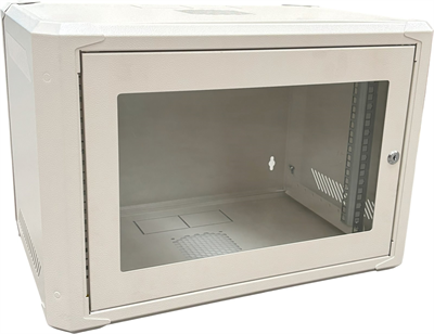 Conexpro networking cabinet 19" 6U/400mm, FLAT PACK, glass door | Conexpro